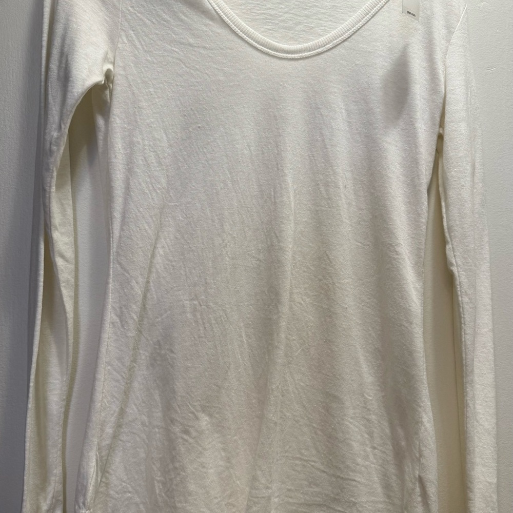GAP Cream Long Sleeve Shirt
